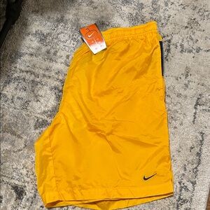 Nike Vibrant Yellow Swim Trunks